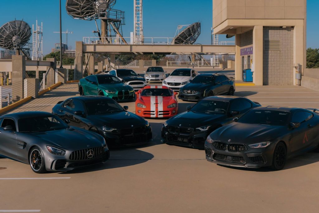 remaps exeter 1 luxurious sports cars in parking